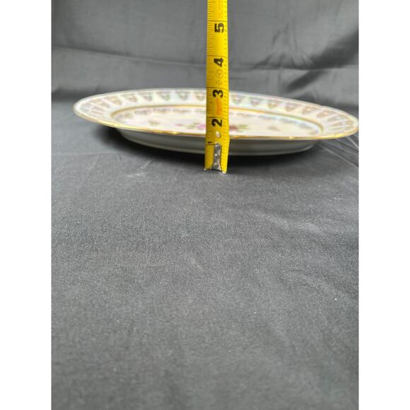 4X Fine China/Bohemian Porcelain Formalities Roses Plate Set Iridescent vintage - Picture 13 of 15